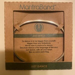 MantraBand Silver 'Just Dance' Bracelet